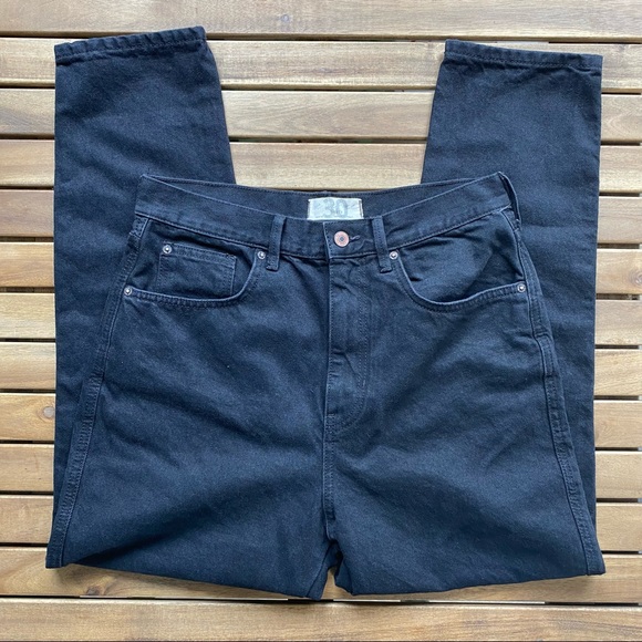 NWOT Free People Stove Pipe High Rise Jeans In Black Out Size 30 - Picture 3 of 10